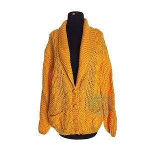 90s vtg Open Knit Cardigan